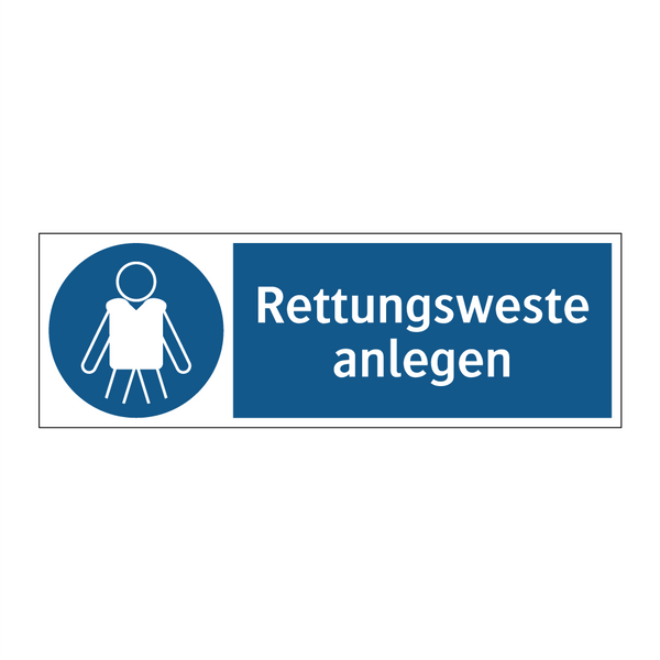 Rettungsweste anlegen