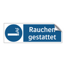 Rauchen gestattet