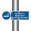 Rauchen in begrenzten Bereichen gestattet
