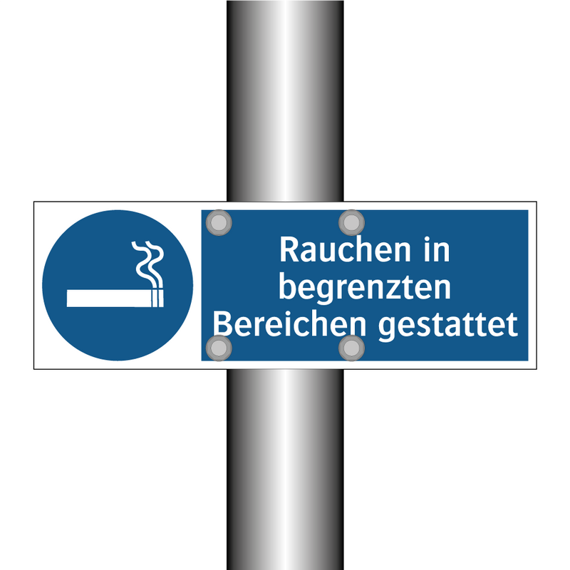 Rauchen in begrenzten Bereichen gestattet