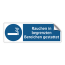Rauchen in begrenzten Bereichen gestattet