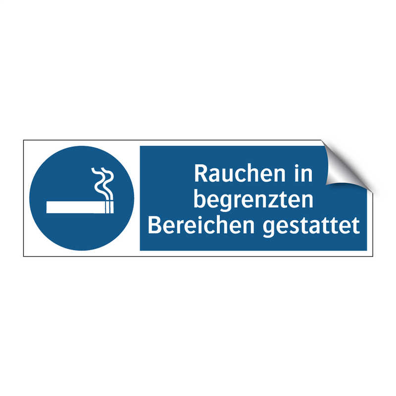 Rauchen in begrenzten Bereichen gestattet