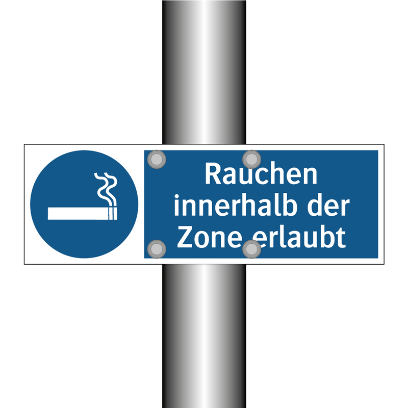 Rauchen innerhalb der Zone erlaubt