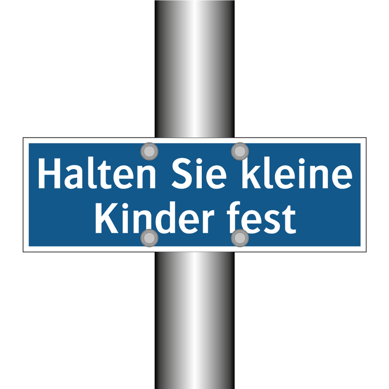 Halten Sie kleine Kinder fest