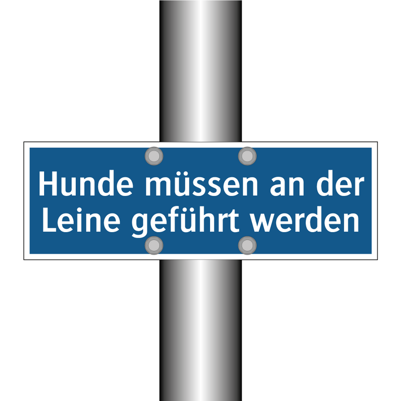 Hunde müssen an der Leine geführt werden