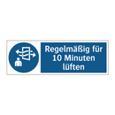 Regelmäßig für 10 Minuten lüften