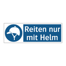 Reiten nur mit Helm
