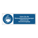 Lösen Sie die Rettungsbootbefestigungen während des Aussetzvorgangs