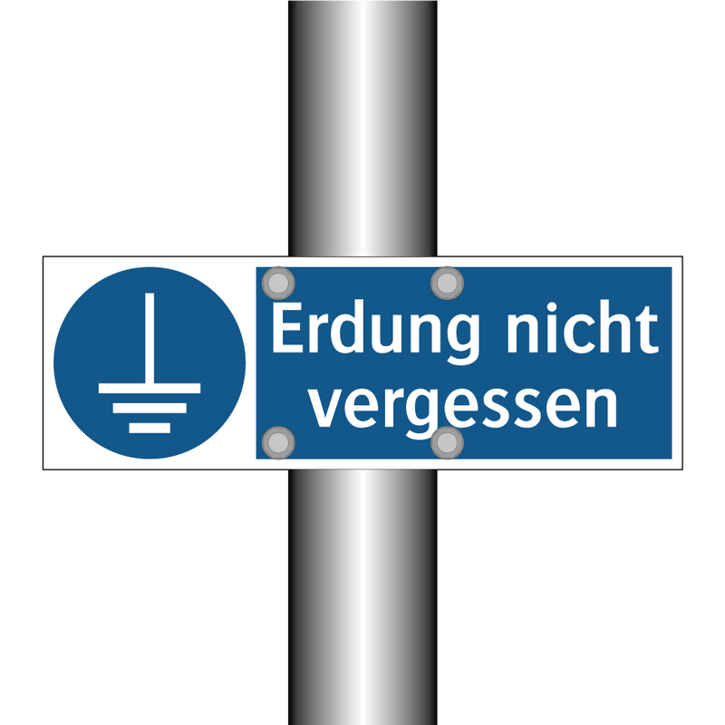 Erdung nicht vergessen