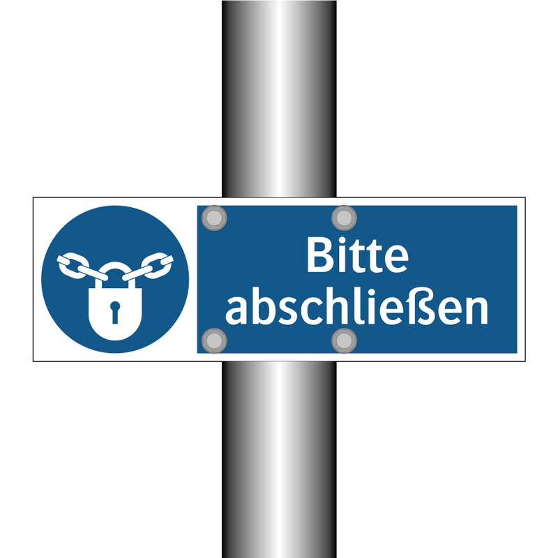 Bitte abschließen