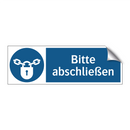 Bitte abschließen