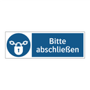 Bitte abschließen