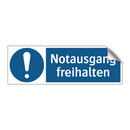 Notausgang freihalten