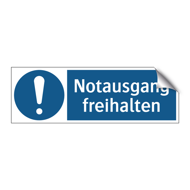 Notausgang freihalten