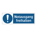 Notausgang freihalten