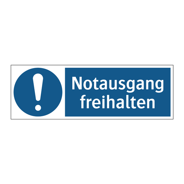 Notausgang freihalten
