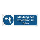 Meldung der Expedition im Büro