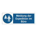 Meldung der Expedition im Büro