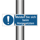 Melden Sie sich beim Vorgesetzten