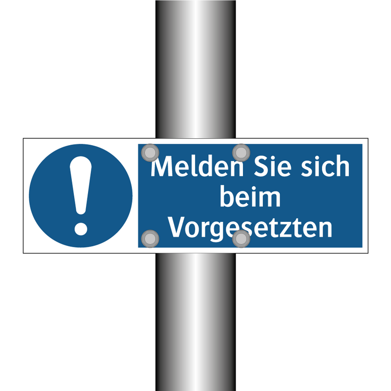 Melden Sie sich beim Vorgesetzten