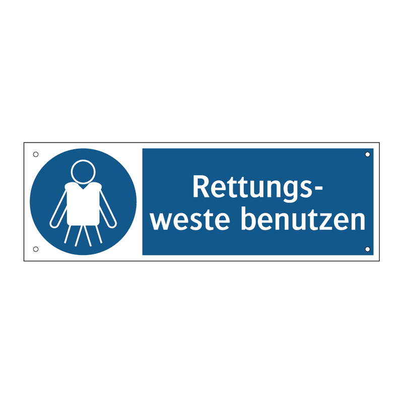 Rettungs- weste benutzen