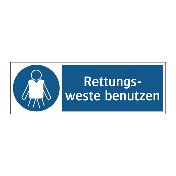 Rettungs- weste benutzen