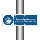 Rettungsboot-Laschings lösen beim Aussetzvorgang