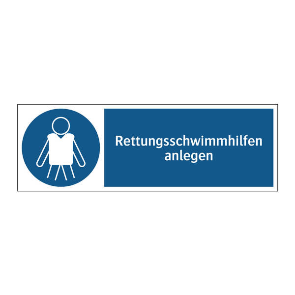 Rettungsschwimmhilfen anlegen