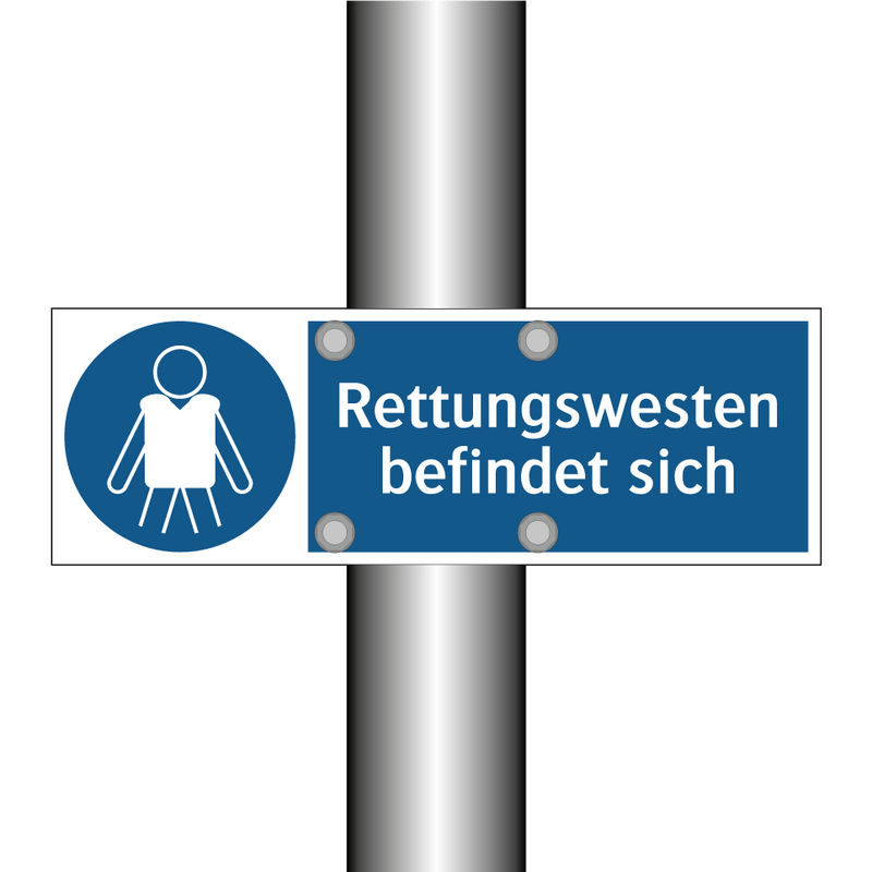 Rettungswesten befindet sich