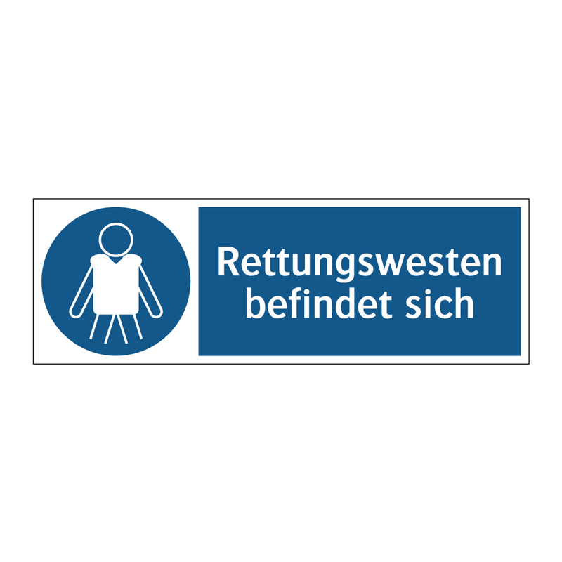 Rettungswesten befindet sich