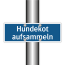 Hundekot aufsammeln