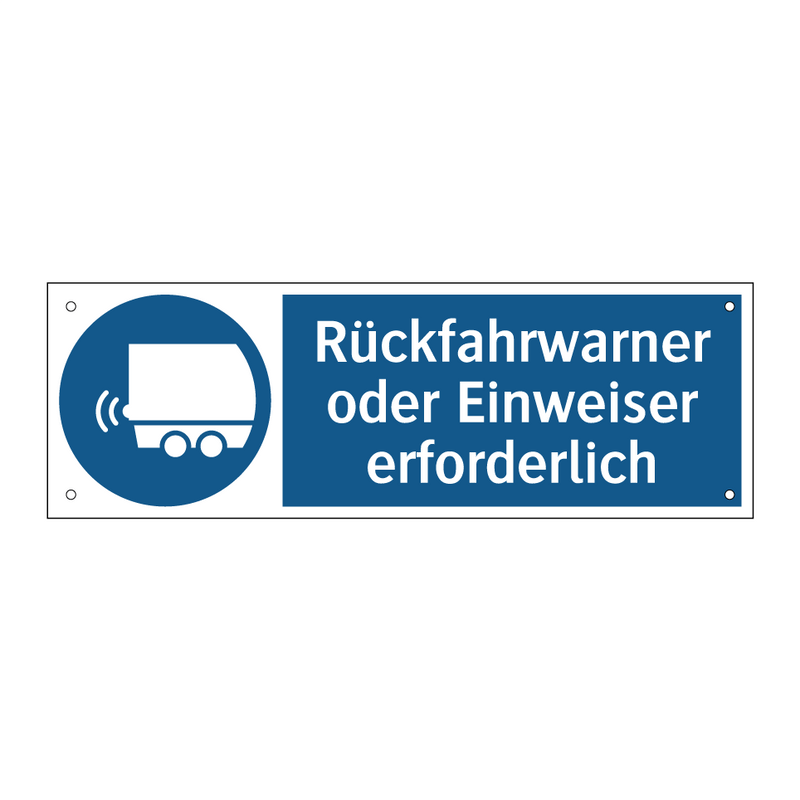 Rückfahrwarner oder Einweiser erforderlich