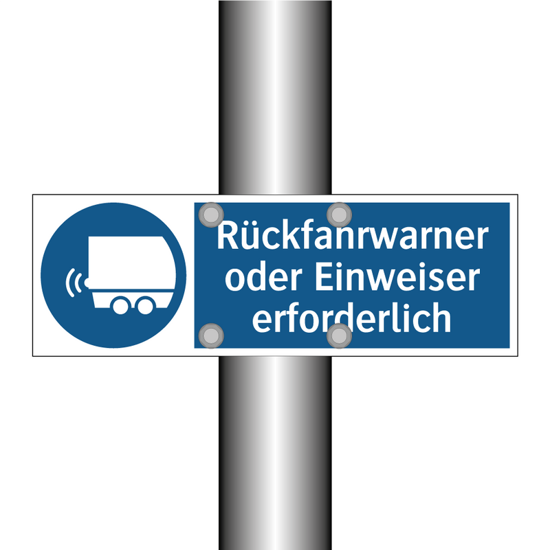Rückfahrwarner oder Einweiser erforderlich