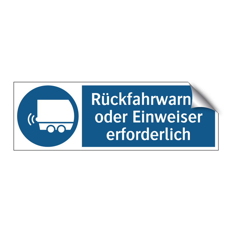 Rückfahrwarner oder Einweiser erforderlich