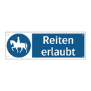 Reiten erlaubt