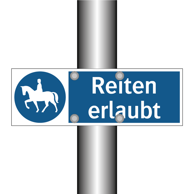 Reiten erlaubt