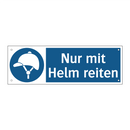 Nur mit Helm reiten