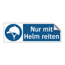 Nur mit Helm reiten