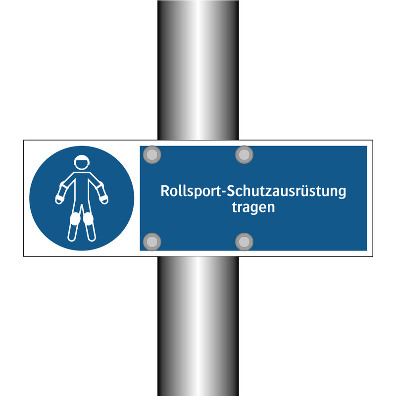 Rollsport-Schutzausrüstung tragen