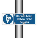 Rücken beim Heben nicht beugen