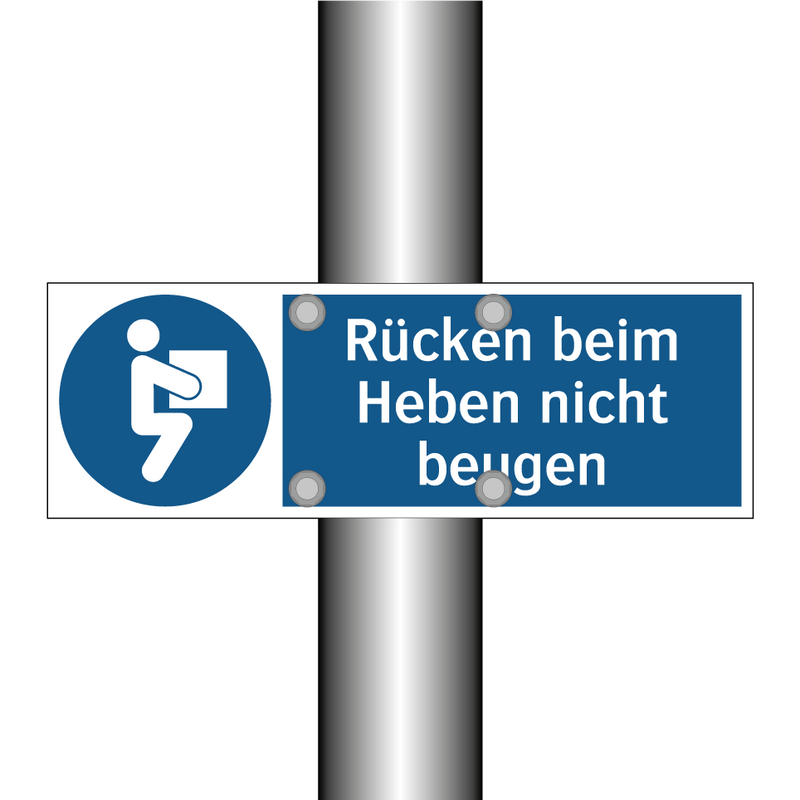 Rücken beim Heben nicht beugen