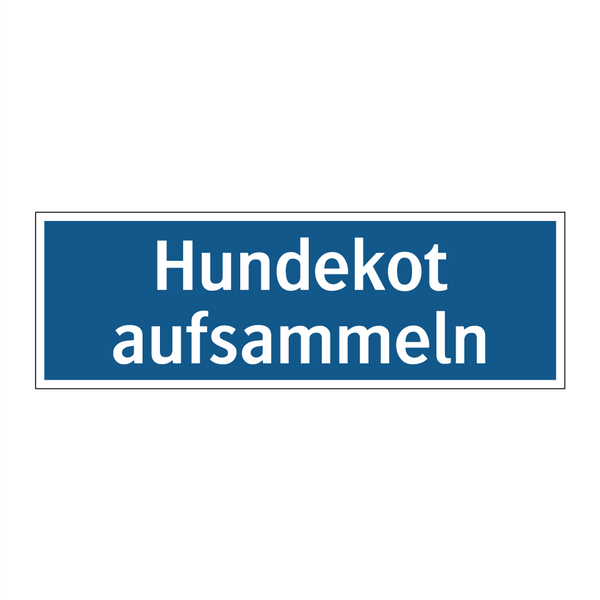 Hundekot aufsammeln
