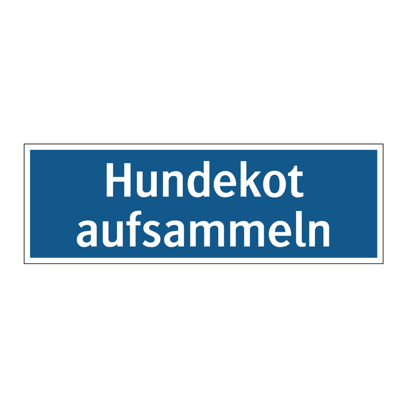 Hundekot aufsammeln