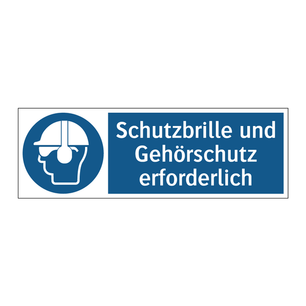 Schutzbrille und Gehörschutz erforderlich