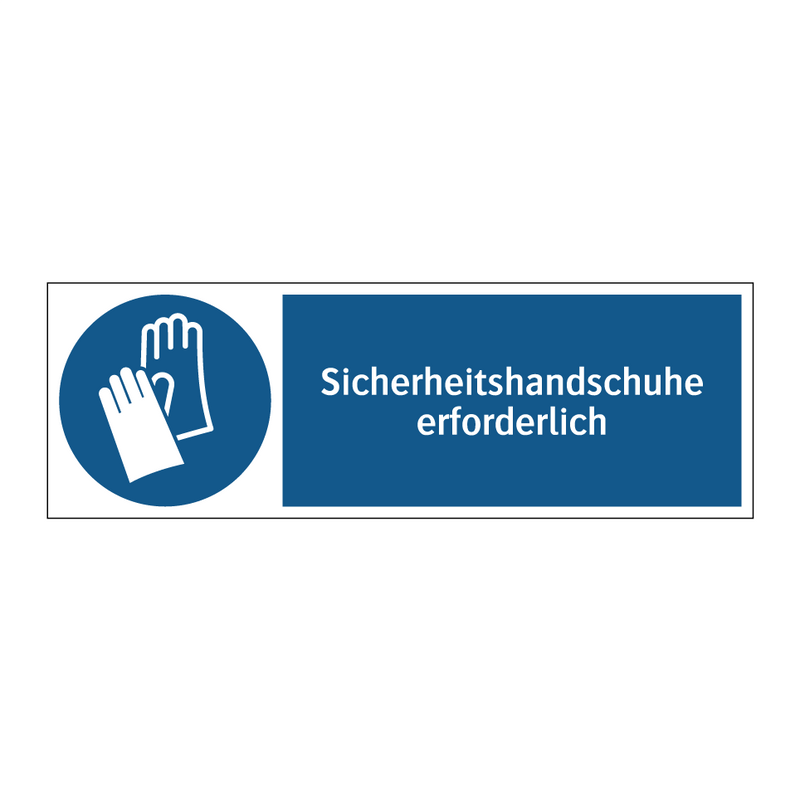 Sicherheitshandschuhe erforderlich