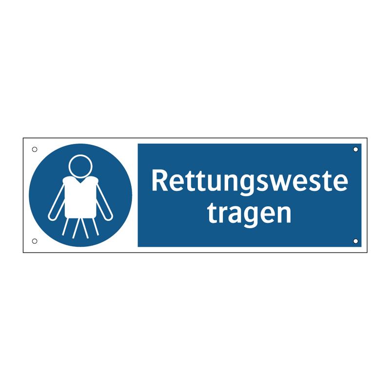 Rettungsweste tragen