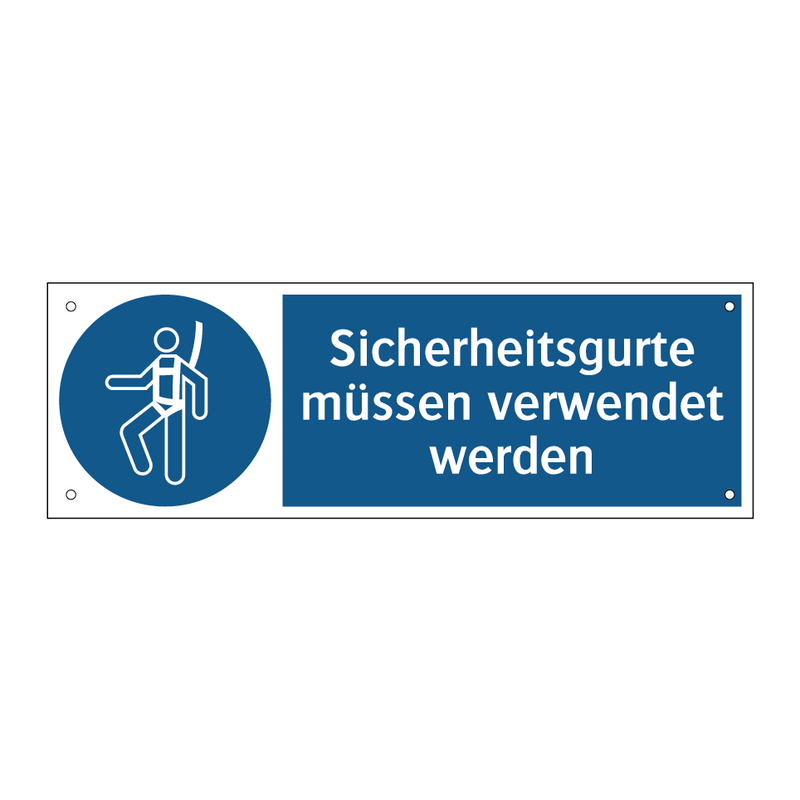 Sicherheitsgurte müssen verwendet werden