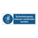 Sicherheitsgurte müssen verwendet werden