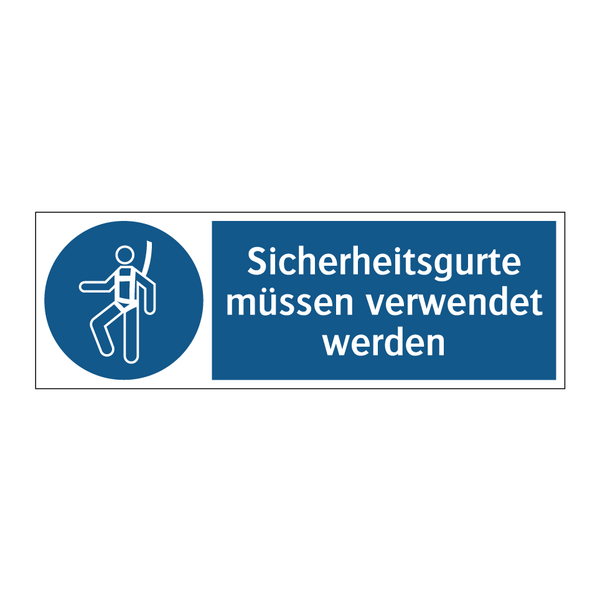 Sicherheitsgurte müssen verwendet werden