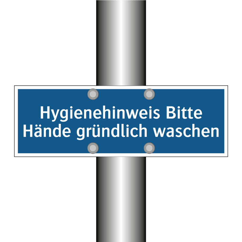 Hygienehinweis Bitte Hände gründlich waschen